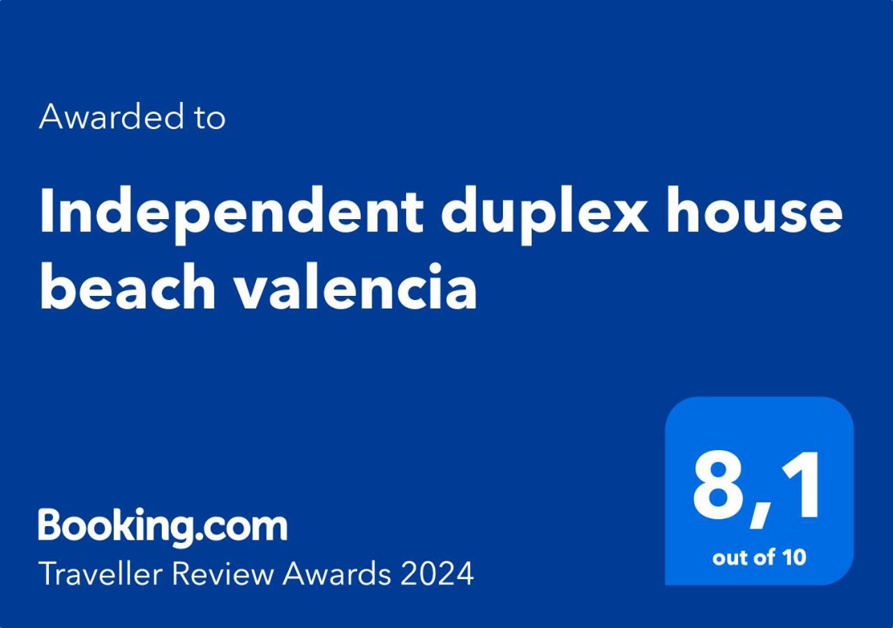 Independent Duplex House Beach Valencia Lägenhet Exteriör bild